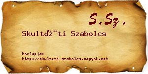 Skultéti Szabolcs névjegykártya